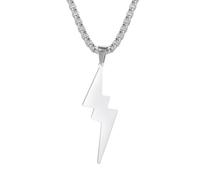 OAUWKEIY Simple and stylish lightning bolt symbol trendy clavicle chain jewellery pendant necklaces for men women