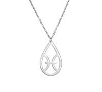OAUWKEIY Trendy Pisces-themed necklace with unique openwork twelve zodiac symbols popular in Europe and America jewellery pendant necklaces for men women