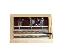 oavhvchg 1set Keyway Broach Set Metric Sized 6pcs 2mm 3mm Broaches 6/8/10 Collared Bushings With Shims CNC Cutting Tools Knife