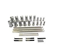 oavhvchg 30pcs Keyway Broach Set Inch Sized 5pcs Broaches 1/2''-1-1/2'' 18pcs Bushings And 7pcs Shims HSS Tool For CNC Machine