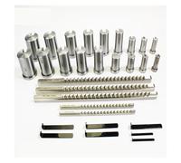 oavhvchg 30pcs Keyway Broach Set Inch Sized 5pcs Broaches 1/2''-1-1/2'' 18pcs Bushings And 7pcs Shims HSS Tool For CNC Machine