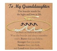 OAVOOK Daughter, Best Friend, Granddaughter Gifts for Women Wave Bracelet for Her for Birthday, Christmas, New Year, Granddaughter Gift, Copper, no gemstone
