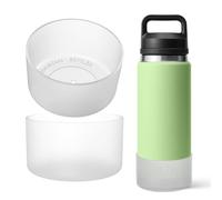 OAWEEN 2 pcs Silicone Boot for YETI Rambler Water Bottle 26 oz Bottom Diameter from 3.15" to 3.45" Anti-Scratch Protective Sleeve Anti-Slip Clear Cover Outdoor Use Accessories