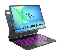 OAWEEN for Samsung Galaxy Tab S10 FE Plus Keyboard Case 13.1'' Magic-Style Cantilever Magnetic Levitating Stand, 3-Level 7-Color Backlit, PC-Like Experience with AI Key, Multi-Touch Trackpad