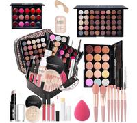 OAWLY Multifunctional All-in-One Makeup Set for Women: Makeup Brush Set, Eyeshadow Palette, Lip Gloss Set, Makeup