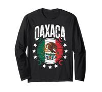 Oaxaca Mexican Flag Indigenous Heritage Tribal Art Women Men Long Sleeve T-Shirt