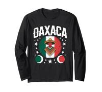 Oaxaca Mexican Flag Indigenous Heritage Tribal Art Women Men Long Sleeve T-Shirt