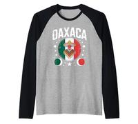 Oaxaca Mexican Flag Indigenous Heritage Tribal Art Women Men Raglan Baseball Tee