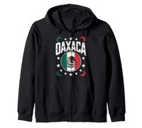 Oaxaca Mexican Flag Indigenous Heritage Tribal Art Women Men Zip Hoodie
