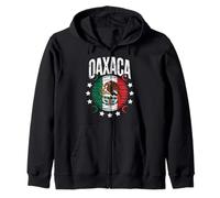 Oaxaca Mexican Flag Indigenous Heritage Tribal Art Women Men Zip Hoodie