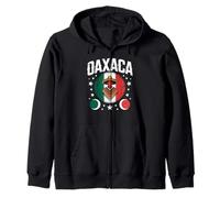 Oaxaca Mexican Flag Indigenous Heritage Tribal Art Women Men Zip Hoodie