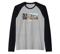 Oaxaca Mexico City State Travel Holiday Vintage Retro Style Raglan Baseball Tee