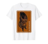 Oaxaca Street Art #5 Mexico Saxophone Tuba Day of the Dead Value Graphic T-Shirt, Men, White, S