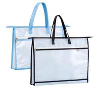 Oaygat 2 Pack Art Folder Carry Case Art Bag for Artist Arts Portfolio Case Waterproof Portfolio Folder Arts Portfolio Bag Artist Folder for Artwork Painting Drawing Board Storage Bags Artwork Folder