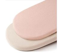 Oaygat 2 Pack Moses Basket Fitted Sheets Ultra Soft Baby Muslin Bassinet Fitted Sheets 32”*17“ Pram Sheet Baby Bedside Crib Sheet Cotton Moses Basket Sheets for Oval, Hourglass & Rectangle Bassinet