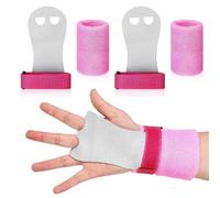 Oaygat 2PCS Sports Gymnastics Grips Wristbands Set Equipment Hand Grips Wristbands Athletic Bar Grips Palm Protection Wrist Support Gymnastics Gloves Pull-up Training Palm Protector for Kids Workout