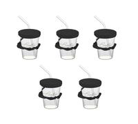 Oaygat 5 Piece Original Drink Cover Protector for Women Reusable Drinks Cover Protectors with Straw Hole for Dust & Insect Protection - Essential for Bar Club and Night Out Safety