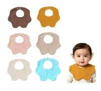 Oaygat 6 Packs Baby Bandana Dribble Bibs 6-Layer Drool Bibs Waterproof Newborn Feeding Bib Soft and Absorbent Bandana Bib with Adjustable Snaps Cotton Baby Infant Teething Bibb for Girls Boys Toddlers