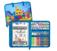 Oaygat A3 Art Folder Carry Case 18 X14 Inch Art Portfolio Case Bag with Handle Zipper Portfolio Folder Tote Bag Waterproof Artist Storage Carrying Bag for Kids Students Paint Pen Sketch Organization
