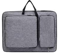 Oaygat A3 Art Portfolio Case Folder Waterproof Artwork Storage Portable Drawing Board Backpack Large Painting Sketch Pad Storage Organiser Carry Tote Bag with Handle for Palette Paints Pencils Brushes