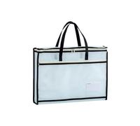 Oaygat A3 Waterproof Art Portfolio Bag Clear Mesh Artist Storage Pouch with Zipper & Handheld Design Portable Organizer Case for Art Paintings Posters and Paper Documents