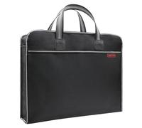 Oaygat A4 Document Organiser Bag File Folder Tote Bag Waterproof Oxford Cloth Bag Zipper File Organiser Bag iPad Files Storage Commuter Bag Document Carrying Laptop Tote Bag Business Briefcase Bag