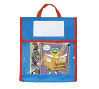 Oaygat A4 School Book Bag Student Book Pouch Transparent Document Holder Textbook Storage Handheld File Folder Tote Portable Document Carrying Tote Pouch Reading Homework Storage Bag