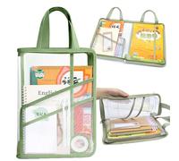 Oaygat A4 Student Book Pouch PortableDocument Folders Storage Files Storage Portable Commuter Bags for Men & Women for Books IPad Journal Supplies