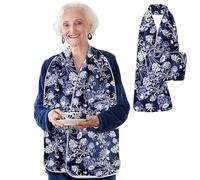 Oaygat Adult Bib for Women Elderly Washable Dining Bib for Adults Reusable Dining Scarf Breathable Clothing Protector Long 31 * 13 Inch Feeding Dinner Elderly Bib for Adult Elderly and Disabled