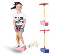 Oaygat Foam Pogo Stick Jumper Stick for Boys Girls Toddlers Bungee Jumper Jump Stick Pogo Stick Garden Toys Games High Elastic Foam Pogo Stick Bouncing Toys Kids Three Times Stretch Safe and Fun Gifts