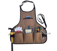 Oaygat Garden Tool Apron with Multiple Pockets - Waterproof Wear-Resistant Work Belt with Adjustable Strap - Oxford Cloth for Carpenters Gardeners Women Men