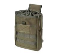 Oaygat Molle Dump Pouch Folding Drawstring Magazine Ammo Pouch Military Adjustable Utility Tool Bag 1000D Polyester Waist Pack Tactical Molle Pouch for Outdoor Hiking Camping Hunting Sports