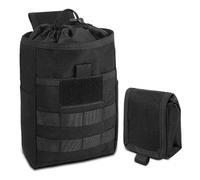Oaygat Molle Dump Pouch Folding Drawstring Magazine Ammo Pouch Military Adjustable Utility Tool Bag 1000D Polyester Waist Pack Tactical Molle Pouch for Outdoor Hiking Camping Hunting Sports