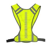Oaygat Reflective Running Vest Gear Safety Reflective Vest Band with Pocket High Visibility Safety Vest Reflective Gear with Adjustable Waist High Vis Running Vest for Night Cycling Jogging Walking