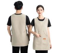 Oaygat Tabard apron for Women with Pockets Waterproof Apron Sleeveless Waist Aprons Waiter Waitress Aprons Universal Cleaning Uniform Catering Chef Kitchen Tabard Work Tabard Work Wear