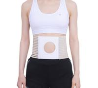 Oaygat Umbilical Ostomy Hernia Belt Stoma Support with Stoma Opening for Colostomy Bag Abdominal Hernia Binder for Belly Button Navel Hernia Support and Stomach Hernia Brace Pain Relief for Men Women