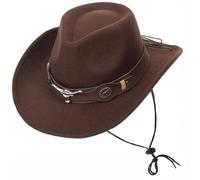 Oaygat Womens Western Rhinestone Cowboy-Cowgirl Hat Men Fedora Jazz Hat with Sparkly Band with Belt Buckle Breathable Sunproof Stylish Cowgirl Adjustable Head Circumference 56-58cm