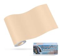 OAZ 10x160 cm Nylon Repair Patches Nylon Fabric Patch Self-Adhesive Tent Repair Patch Kit Waterproof Lightweight Nylon Repair Tape for Clothing Down Jacket Sleeping Bag Beige