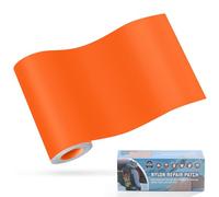 OAZ 10x160 cm Nylon Repair Patches Nylon Fabric Patch Self-Adhesive Tent Repair Patch Kit Waterproof Lightweight Nylon Repair Tape for Clothing Down Jacket Sleeping Bag Orange