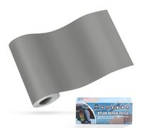 OAZ 10x160 cm Nylon Repair Patches Nylon Fabric Patch Self-Adhesive Tent Repair Patch Kit Waterproof Lightweight Nylon Repair Tape for Clothing Down Jacket Sleeping Bag Gray