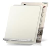 OAZ 2 Pieces 23x28 cm Canvas Repair Patches Fabric Patch Self-Adhesive Canvas Repair Tape Waterproof Outdoor Gear Repair Patch Kit for Boat Cover Tent Awning Sun Shade Sofa Lounge Chair Ivory White