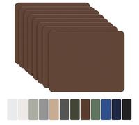OAZ 8 Pieces 20x15 cm Nylon Repair Patches Nylon Fabric Patch Self-Adhesive Tent Repair Patch Kit Waterproof Lightweight Nylon Repair Tape for Clothing Down Jacket Sleeping Bag Brown