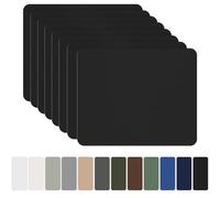 OAZ 8 Pieces 20x15 cm Nylon Repair Patches - Self-Adhesive, Waterproof, Lightweight - For Clothing, Down Jacket, Sleeping Bag, Tent - Black