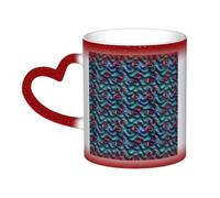 OAZCVBNN 3D Magical Dragon Scales Pattern Print Starry Sky Ceramic Color-Changing Mug Gift Daily Coffee Mugs Birthday Anniversary