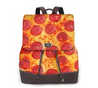 OAZCVBNN 3d Pizza Pepperoni Print Elegant Women'S Backpack Stylish Versatile Rucksack For Gym Weekend Adventures
