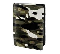 OAZCVBNN Abstract Camouflage Print Men and Women Passport Document Wallet Case Cover for Business and Leisure Trips