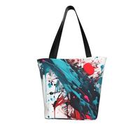 OAZCVBNN Abstract Paint Splashes Print Comfortable Carry Shoulder Bag Beach Handbag Travel Work Casual Daily Use Trendy