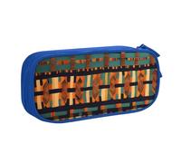 OAZCVBNN African Classic Weave Print Pencil Case Storage Makeup Erasers Pens Students School Office Multi-Scenes Use