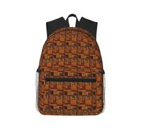 OAZCVBNN African Textile Patchwork Print Casual Backpack Travel Outdoor Adventures Commuting Lightweight Dual Shoulder Bag