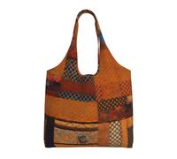 OAZCVBNN African Textile Patchwork Print Large Size Canvas Tote Bag Unisex Lightweight Shoulder Handbag Shopping Travel Daily